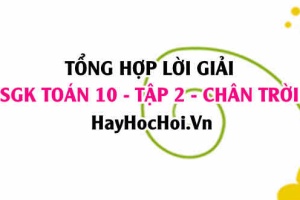 Giải Bài tập Toán 10 tập 2 SGK Chân trời sáng tạo
